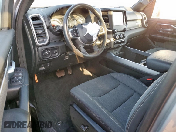 2022 Ram 1500 Lone Star with VIN 1C6RREBT5NN326086, listed as a Copart auction lot 59038005 with 29,329 mi miles and Salvage title. Bid and sale history available at DreamBid. Image 8.