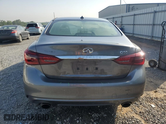2018 Infiniti Q50 Luxe z VIN JN1EV7AP3JM350828, wystawiony jako Copart lot #56943575 z przebiegiem 39 686 mil mil oraz Szkoda całkowita • Salvage title. Historia ofert i sprzedaży dostępna na DreamBid. Obrazek 6.