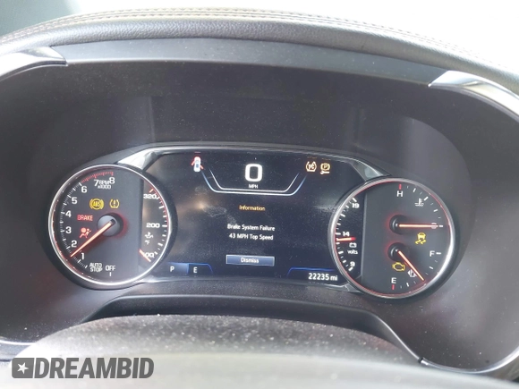 2022 Chevrolet Blazer Premier with VIN 3GNKBLR40NS163877, listed as a IAAI auction lot 41249191 with 22,235 mi miles and . Bid and sale history available at DreamBid. Image 7.