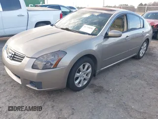 2007 Nissan Maxima 3.5 SE with VIN 1N4BA41E77C866400, listed as a IAAI auction lot 41710836 with 183,604 mi miles. Bid and sale history available at carsss.com. Image 2.