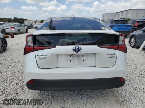 2022 Toyota Prius L Eco with VIN JTDKAMFU6N3161241, listed as a Copart auction lot 54227465 with 89,929 mi miles and Non Repairable. Bid and sale history available at DreamBid. Image 6.