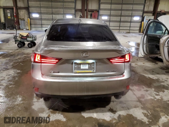 2015 Lexus IS 250 with VIN JTHBF1D24F5048491, listed as a Copart auction lot 45136665 with 129,221 mi miles and Salvage Title. Bid and sale history available at DreamBid. Image 6.