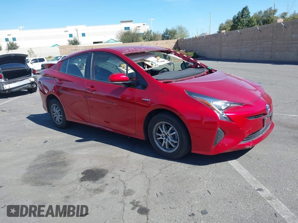 2016 Toyota Prius Four with VIN JTDKARFUXG3523023, listed as a IAAI auction lot 41754221 with 74,988 mi miles. Bid and sale history available at carsss.com. Image 1.