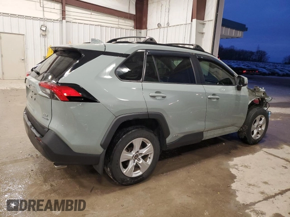 2021 Toyota RAV4 Hybrid XLE with VIN 2T3RWRFV3MW114637, listed as a Copart auction lot 85131224 with 53,126 mi miles and Salvage Title. Bid and sale history available at carsss.com. Image 3.