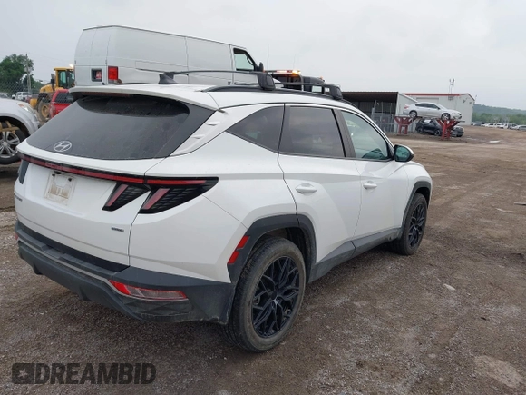 2023 Hyundai Tucson SEL with VIN 5NMJFCAE0PH197194, listed as a IAAI auction lot 42241030 with 17,764 mi miles and . Bid and sale history available at DreamBid. Image 4.