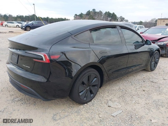 2024 Tesla Model 3 Long Range with VIN 5YJ3E1EB3RF807688, listed as a IAAI auction lot 41835681 with 18,312 mi miles. Bid and sale history available at carsss.com. Image 4.