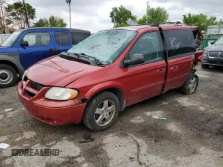 2005 Dodge Caravan SXT with VIN 2D4GP44L05R480918, listed as a Copart auction lot 58523645 with 212,535 mi miles and Salvage title. Bid and sale history available at DreamBid. Image 1.