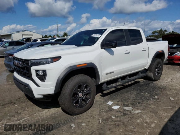 2023 GMC Canyon 2WD Elevation with VIN 1GTP5BEK9P1182761, listed as a Copart auction lot 73821034 with 14,887 mi miles and Salvage Title. Bid and sale history available at carsss.com. Image 1.
