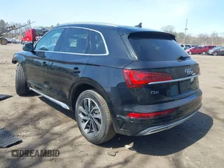 2021 Audi Q5 Premium Plus with VIN WA1BAAFY1M2082544, listed as a IAAI auction lot 41930447 with 65,535 mi miles and . Bid and sale history available at DreamBid. Image 3.