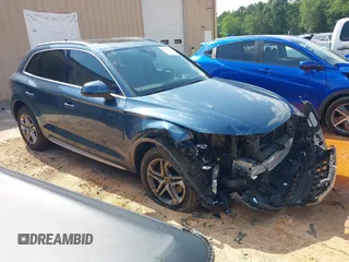 2018 Audi Q5 Premium Plus with VIN WA1BNAFY1J2053190, listed as a IAAI auction lot 42484970 with 113,326 mi miles and . Bid and sale history available at DreamBid. Image 1.