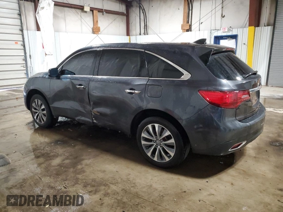 2016 Acura MDX w/Tech/Entertainment with VIN 5FRYD4H60GB057705, listed as a Copart auction lot 45533585 with 99,743 mi miles and Salvage Title. Bid and sale history available at carsss.com. Image 2.