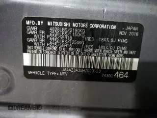 2017 Mitsubishi Outlander SE z VIN JA4AZ3A35HZ020153, wystawiony jako Copart lot #57235705 z przebiegiem 77 229 mil mil oraz Szkoda całkowita • Salvage title. Historia ofert i sprzedaży dostępna na DreamBid. Obrazek 14.