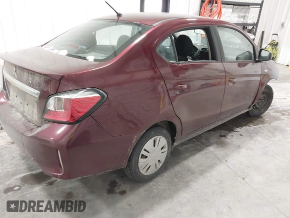 2024 Mitsubishi Mirage ES with VIN ML32FUFJ8RHF08445, listed as a IAAI auction lot 41528287 with 11,259 mi miles and . Bid and sale history available at DreamBid. Image 4.