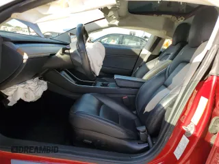 2019 Tesla Model 3 Long Range with VIN 5YJ3E1EB8KF389649, listed as a Copart auction lot 43921645 with 46,818 mi miles and Salvage Title. Bid and sale history available at carsss.com. Image 7.