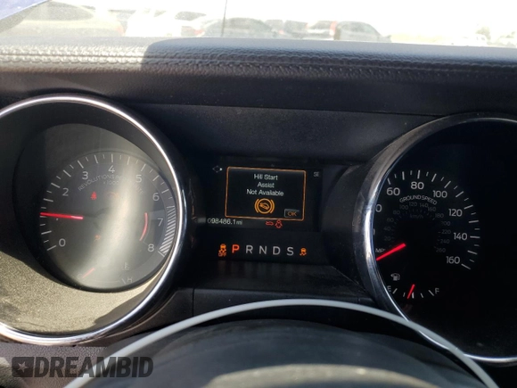 2016 Ford Mustang V6 with VIN 1FA6P8AM0G5336840, listed as a Copart auction lot 57711865 with 98,486 mi miles and Salvage title. Bid and sale history available at DreamBid. Image 9.