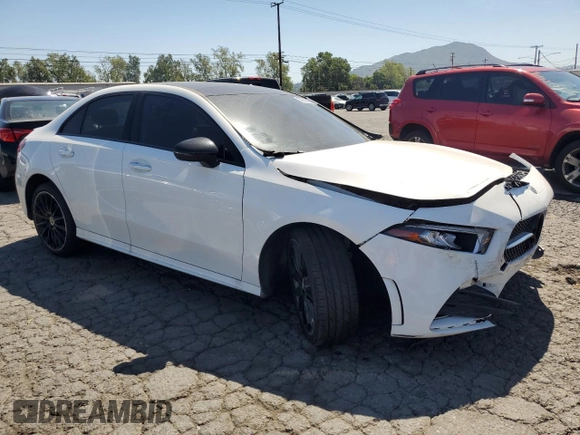 2020 Mercedes-Benz A 220 with VIN W1K3G4EB5LJ220085, listed as a Copart auction lot 52803885 with 58,501 mi miles and Clean Title. Bid and sale history available at DreamBid. Image 4.