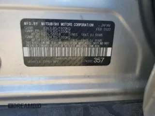 2022 Mitsubishi Outlander ES z VIN JA4APUAU7NU010401, wystawiony jako Copart lot #87462314 z przebiegiem Nie podano mil oraz Szkody całkowita. Historia ofert i sprzedaży dostępna na DreamBid. Obrazek 13.
