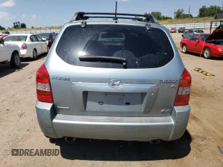 2008 Hyundai Tucson SE with VIN KM8JN72DX8U880462, listed as a Copart auction lot 65831134 with 92,077 mi miles and Salvage Title. Bid and sale history available at carsss.com. Image 6.