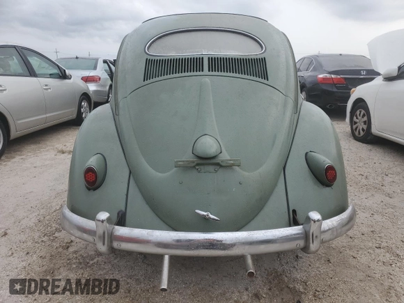 1957 Volkswagen Beetle with VIN 1308207, listed as a Copart auction lot 75331194 with 64,862 mi miles and Non Repairable. Bid and sale history available at DreamBid. Image 6.