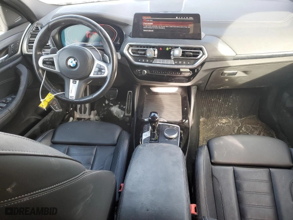 2022 BMW X4 xDrive30i with VIN 5UX33DT02N9M82916, listed as a Copart auction lot 43925715 with NaN miles and Salvage Title. Bid and sale history available at carsss.com. Image 8.