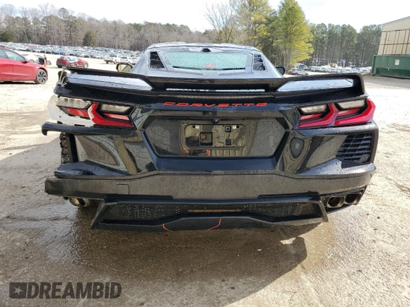 2023 Chevrolet Corvette 2LT with VIN 1G1YB2D44P5109847, listed as a Copart auction lot 45780925 with 7,558 mi miles and Salvage title. Bid and sale history available at DreamBid. Image 6.