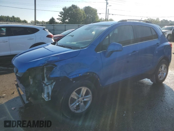 2016 Chevrolet Trax LT with VIN KL7CJLSBXGB600935, listed as a Copart auction lot 69030234 with 154,234 mi miles and Salvage Title. Bid and sale history available at carsss.com. Image 1.