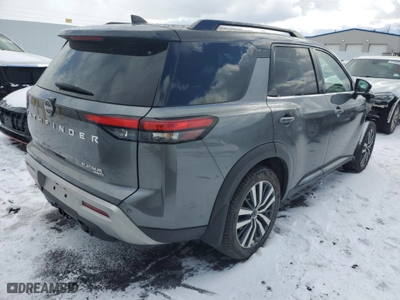 2022 Nissan Pathfinder Platinum with VIN 5N1DR3DK7NC211119, listed as a Copart auction lot 48233615 with 30,638 mi miles and Salvage Title. Bid and sale history available at carsss.com. Image 3.