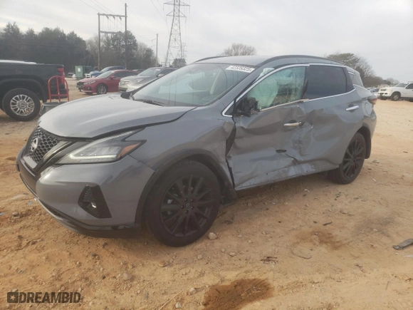 2023 Nissan Murano SV with VIN 5N1AZ2BS2PC133545, listed as a Copart auction lot 42339325 with 13,339 mi miles and Salvage Title. Bid and sale history available at carsss.com. Image 1.