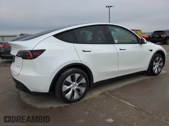 2023 Tesla Model Y Long Range with VIN 7SAYGDEE1PA160314, listed as a Copart auction lot 45048845 with 29,370 mi miles and Salvage Title. Bid and sale history available at DreamBid. Image 3.