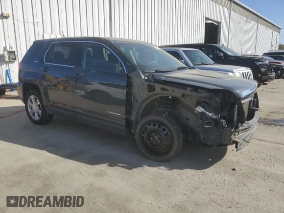 2017 GMC Terrain SLE with VIN 2GKFLSEK4H6195728, listed as a Copart auction lot 53819355 with 60,765 mi miles and Salvage Title. Bid and sale history available at carsss.com. Image 4.