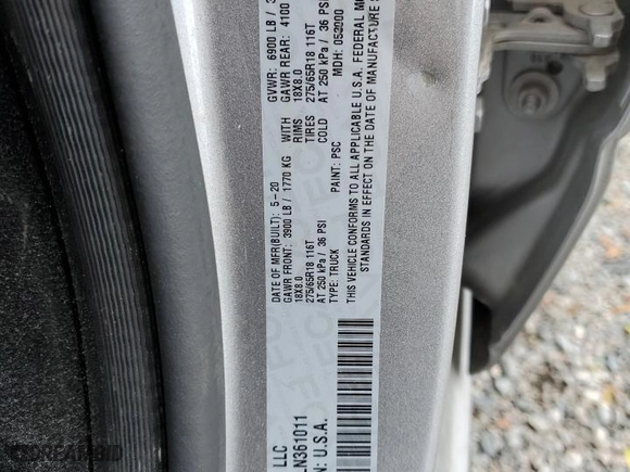 2020 Ram 1500 Big Horn with VIN 1C6RRFFG6LN361011, listed as a Copart auction lot 46624725 with 72,224 mi miles and Salvage Title. Bid and sale history available at carsss.com. Image 12.