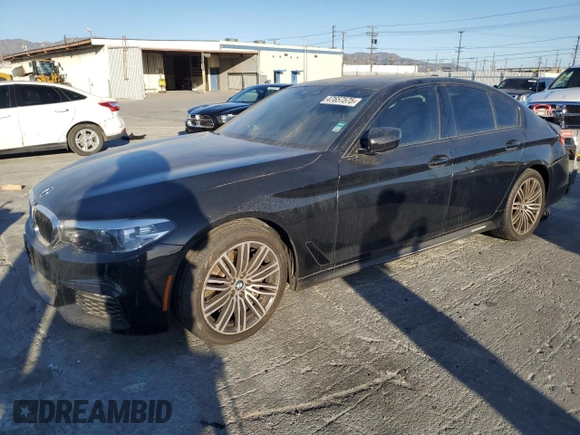 2020 BMW 5 Series 530i with VIN WBAJR3C09LCD74424, listed as a Copart auction lot 47657575 with Not provided miles and Salvage title. Bid and sale history available at DreamBid. Image 1.