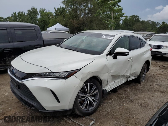 2022 Toyota Venza LE with VIN JTEAAAAH2NJ097310, listed as a Copart auction lot 63037034 with 51,468 mi miles and Salvage Title. Bid and sale history available at carsss.com. Image 1.