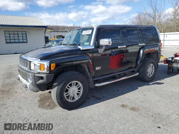 2008 Hummer H3 with VIN 5GTEN13E288113443, listed as a Copart auction lot 52597455 with 170,204 mi miles and Clean Title. Bid and sale history available at carsss.com. Image 1.