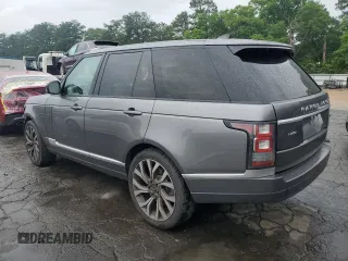 2017 Land Rover Range Rover HSE with VIN SALGS2FV2HA341048, listed as a Copart auction lot 58291295 with 135,135 mi miles and Salvage title. Bid and sale history available at DreamBid. Image 2.