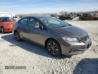 2015 Honda Civic EX with VIN 19XFB2F82FE044594, listed as a Copart auction lot 49884945 with 82,094 mi miles and Salvage Title. Bid and sale history available at DreamBid. Image 4.
