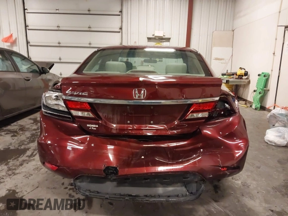 2015 Honda Civic EX with VIN 2HGFB2F84FH566245, listed as a IAAI auction lot 41603522 with 105,467 mi miles and . Bid and sale history available at carsss.com. Image 16.