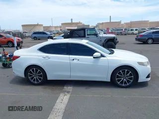 2015 Acura TLX V6 Tech with VIN 19UUB2F56FA015522, listed as a IAAI auction lot 42185190 with 116,965 mi miles. Bid and sale history available at carsss.com. Image 13.