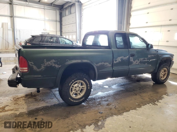 1999 Dodge Dakota SLT with VIN 1B7GG22Y9XS149398, listed as a Copart auction lot 47950025 with 173,413 mi miles and Salvage Title. Bid and sale history available at carsss.com. Image 3.