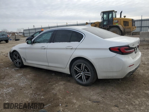 2021 BMW 5 Series 530i xDrive with VIN WBA13BJ00MWX25684, listed as a Copart auction lot 89395415 with 74,907 mi miles and Salvage Title. Bid and sale history available at DreamBid. Image 2.