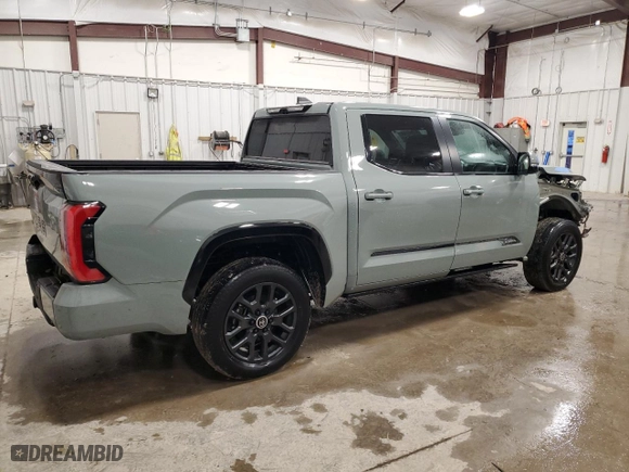 2024 Toyota Tundra 4WD Platinum with VIN 5TFNA5DB5RX139136, listed as a Copart auction lot 84995744 with 15,023 mi miles and Salvage Title. Bid and sale history available at carsss.com. Image 3.