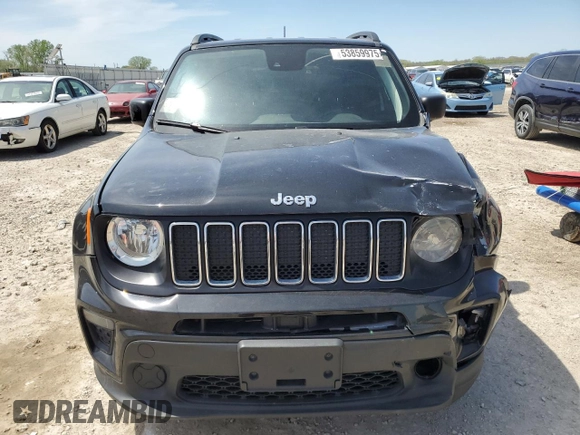 2021 Jeep Renegade Jeepster z VIN ZACNJCAB1MPM26894, wystawiony jako Copart lot #53859975 z przebiegiem 76 402 mil mil oraz Czysty tytuł • Clean title. Historia ofert i sprzedaży dostępna na DreamBid. Obrazek 5.