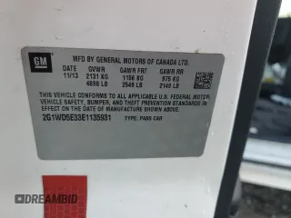 2014 Chevrolet Impala Limited Police Police with VIN 2G1WD5E33E1135931, listed as a Copart auction lot 43159255 with 0 mi miles and Salvage Title. Bid and sale history available at carsss.com. Image 13.