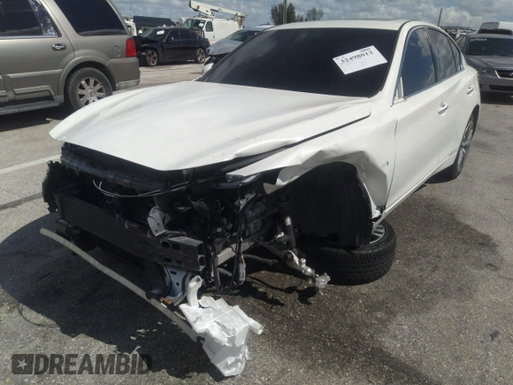 2018 Infiniti Q50 Luxe with VIN JN1EV7AP5JM363984, listed as a IAAI auction lot 42397186 with 33,113 mi miles and . Bid and sale history available at DreamBid. Image 6.