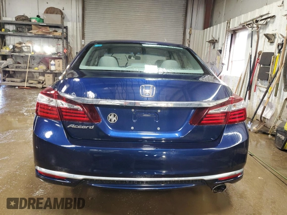 2016 Honda Accord Sedan LX with VIN 1HGCR2F35GA201589, listed as a Copart auction lot 49870775 with 81,129 mi miles and Salvage Title. Bid and sale history available at carsss.com. Image 6.