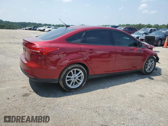 2017 Ford Focus SE with VIN 1FADP3F26HL327333, listed as a Copart auction lot 59206945 with 33,762 mi miles and Salvage title. Bid and sale history available at DreamBid. Image 3.