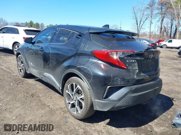 2019 Toyota C-HR XLE with VIN JTNKHMBXXK1019814, listed as a IAAI auction lot 41884485 with 53,101 mi miles. Bid and sale history available at carsss.com. Image 3.