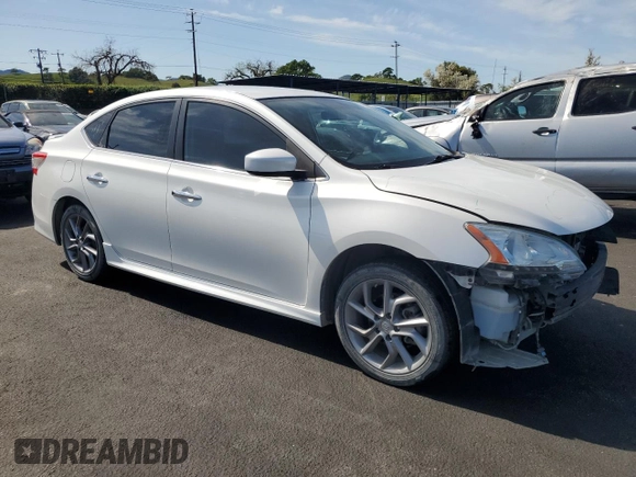 2013 Nissan Sentra SV with VIN 3N1AB7AP4DL788795, listed as a Copart auction lot 52013425 with 101,194 mi miles and Salvage Title. Bid and sale history available at DreamBid. Image 4.