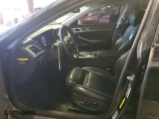 2015 Hyundai Genesis 3.8L with VIN KMHGN4JEXFU038009, listed as a Copart auction lot 45082575 with 121,553 mi miles and Salvage Title. Bid and sale history available at carsss.com. Image 7.