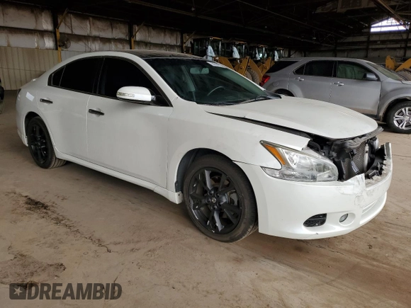 2014 Nissan Maxima SV with VIN 1N4AA5AP5EC906876, listed as a Copart auction lot 56054725 with 89,385 mi miles and Salvage title. Bid and sale history available at DreamBid. Image 4.